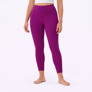$128 Lululemon Glow Up HR Tight 25” Magenta Purple Leggings Size 14 NWT